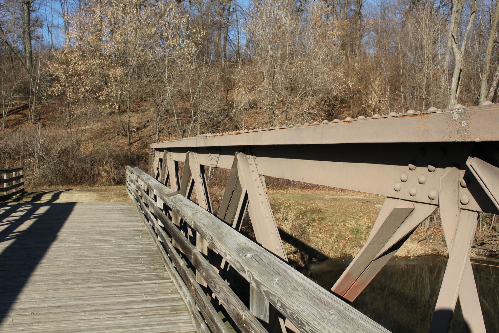 Details of truss, pony truss span